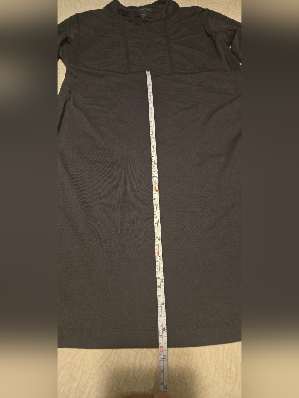 Athleta Grey Ruched Long-Sleeve Sheath Dress - Picture 4 of 13